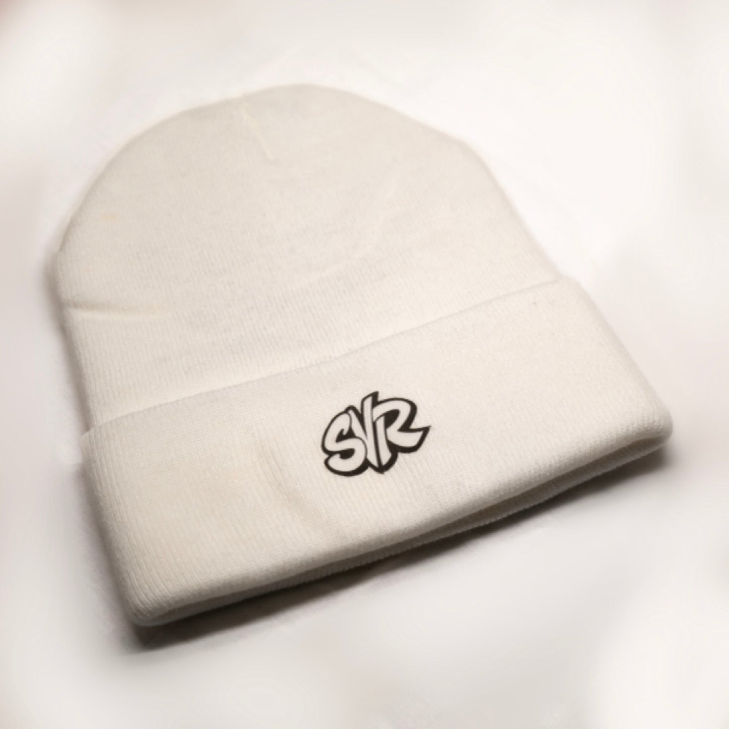 DEVIL DUCK Pierced Beanie White