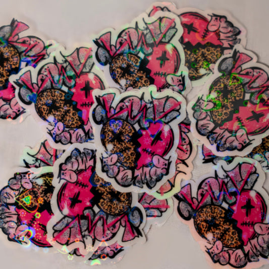HOLOGRAPHIC "LUV BOMB COLLECTION" STICKER